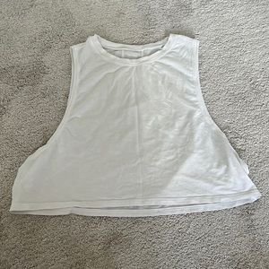 White LULU LEMON tank top